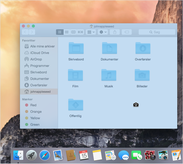 Ta skjermbilde av et bestemt vindu på Mac